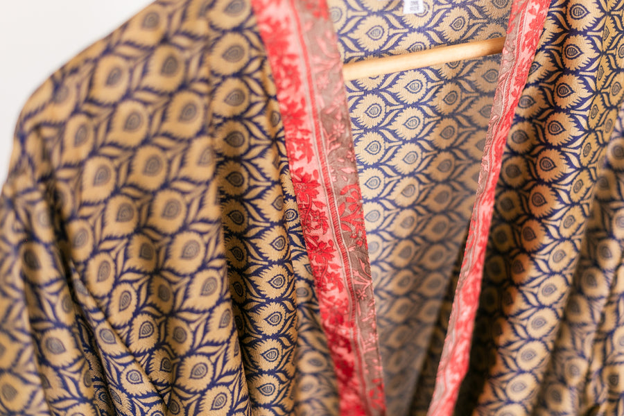 Silk Sari Kimono Jacket Length
