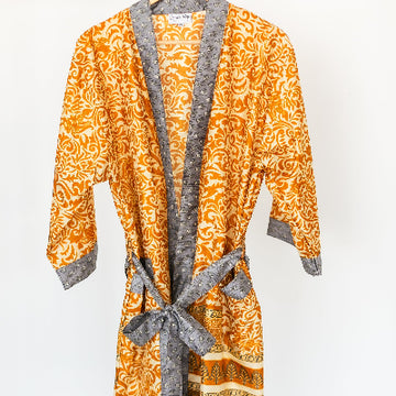 Silk Sari Kimono Knee Length