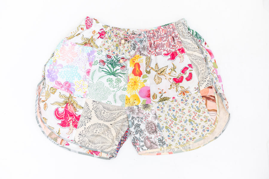 Patches of Spring Cotton Shorts
