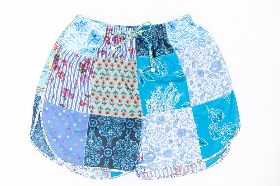Patches of Sky Cotton Shorts