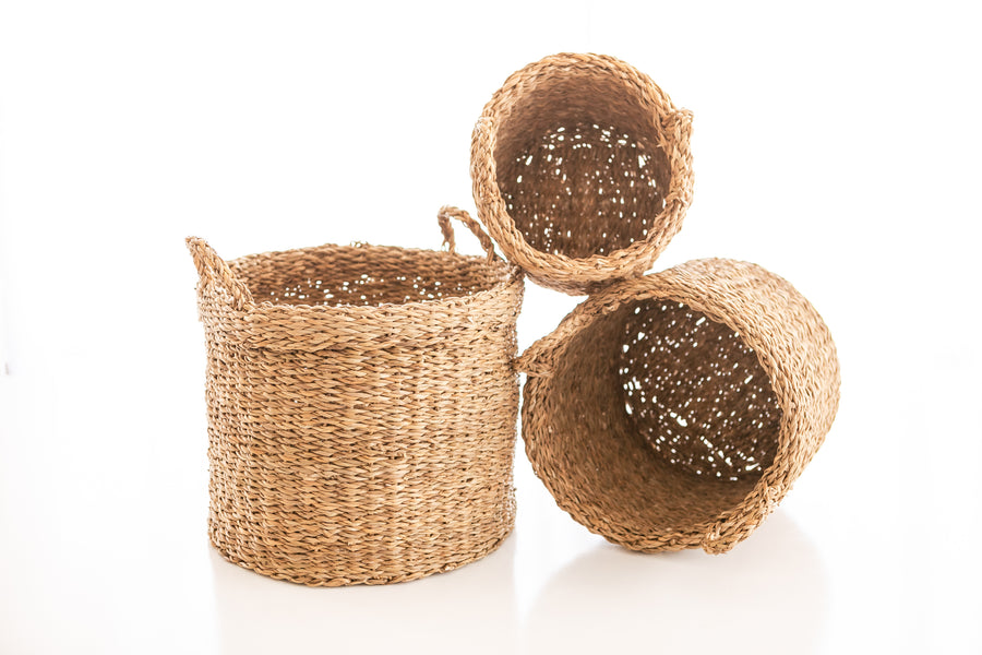Pleated Basket- Medium