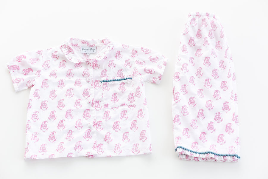 Paisley Frills Children's Pajama Set