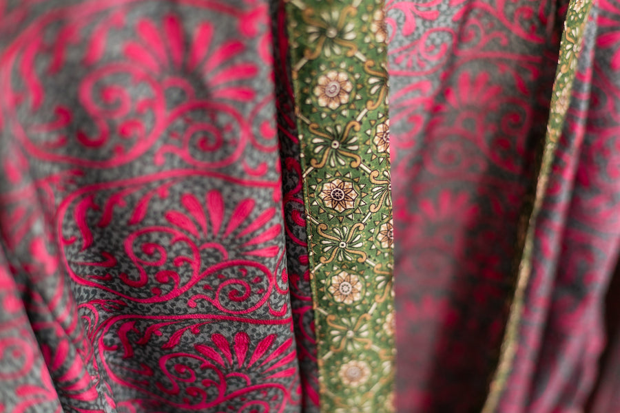 Silk Sari Kimono Jacket Length