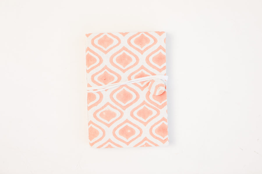 Block Printed Fabric Journal
