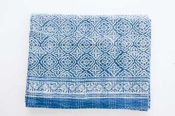 Kantha Stitch Bedcover
