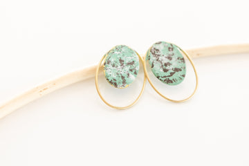 Turquoise Confetti Earring