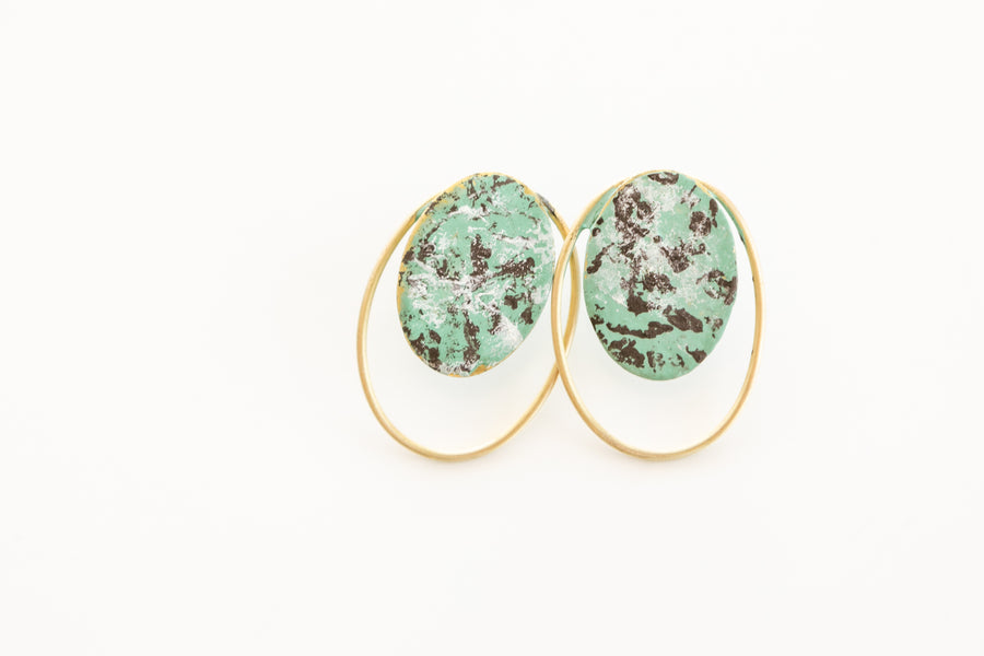 Turquoise Confetti Earring